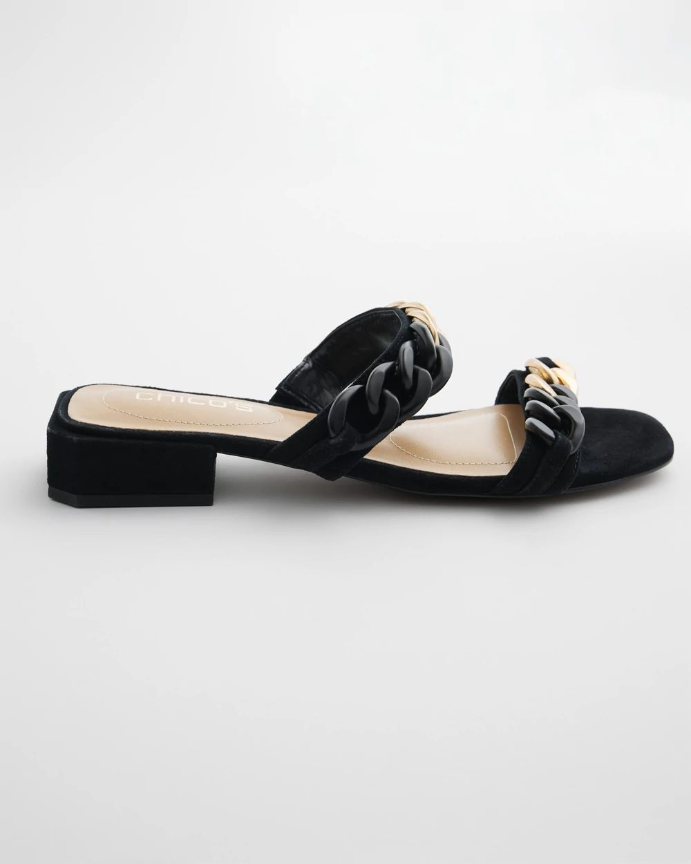 Black Chain Link Sandals