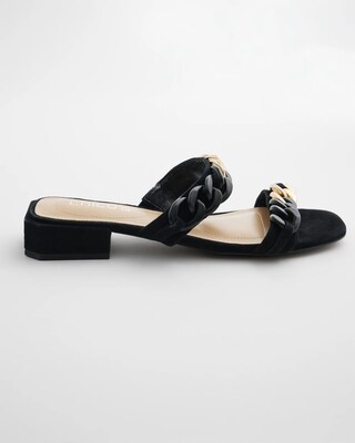 Black Chain Link Sandals