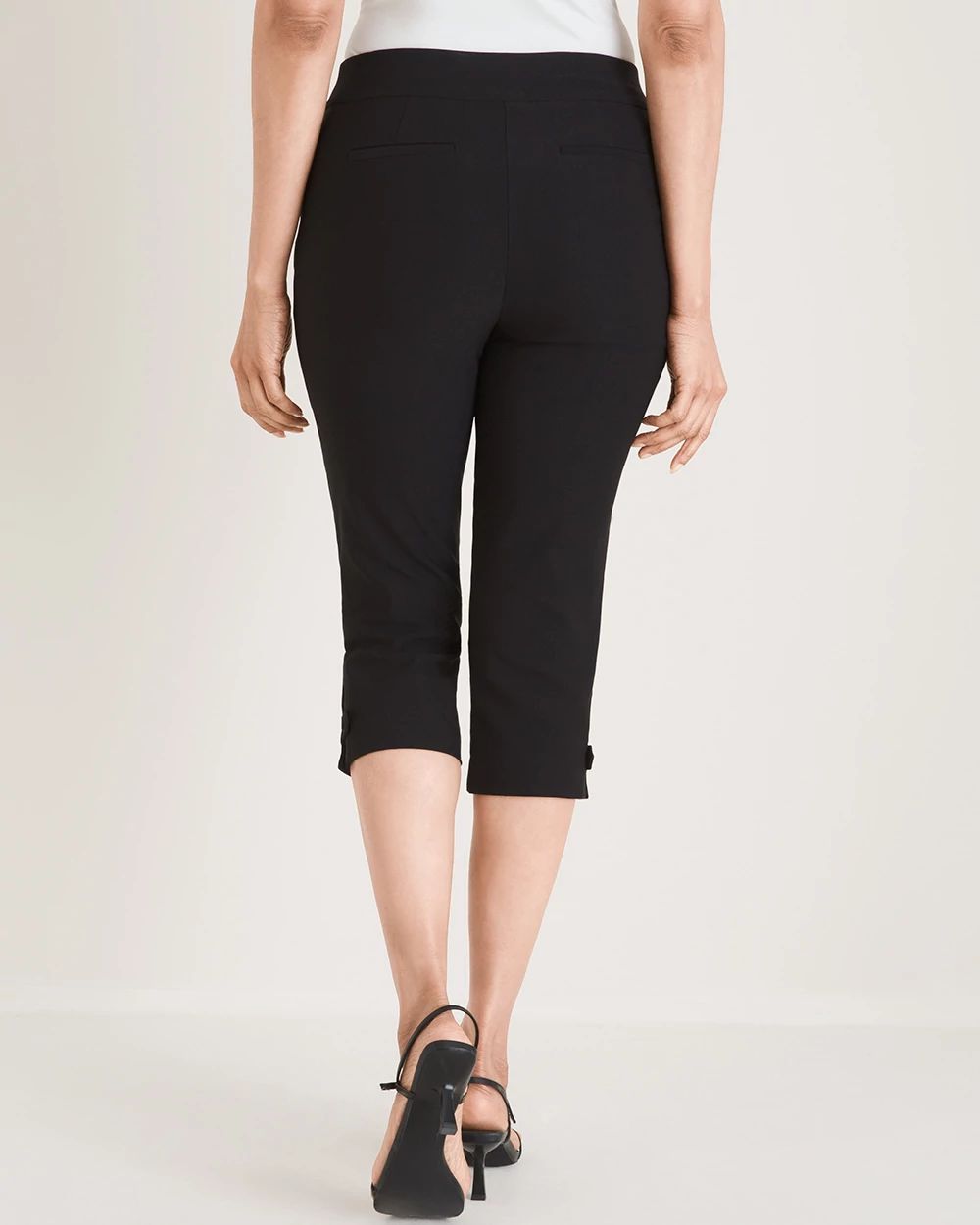 So Slimming Brigitte Tab-Hem Capris