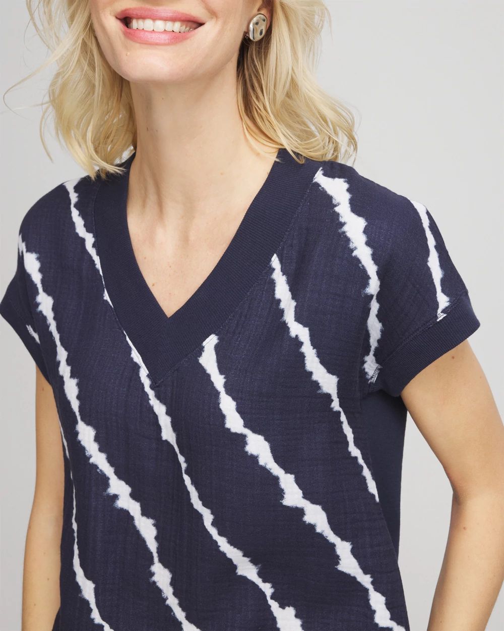 Zenergy® Tie-Dye Gauze Top