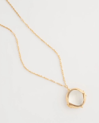 Butterfly Wing Monocle Necklace click to view larger image.