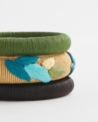 Raffia Bracelet Set click to view larger image.