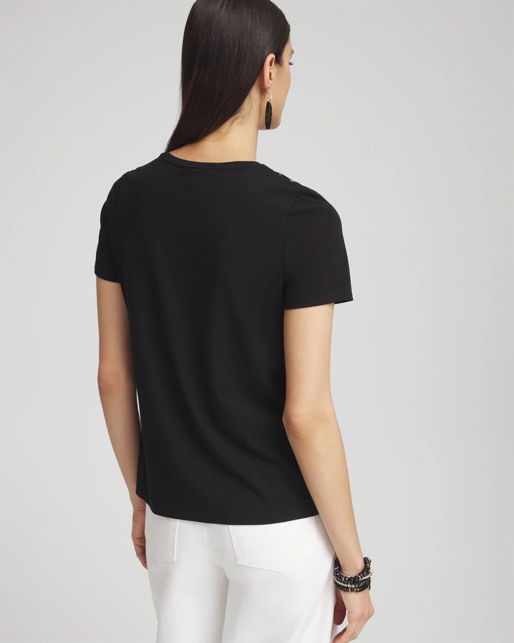 Eyelet Detail Top