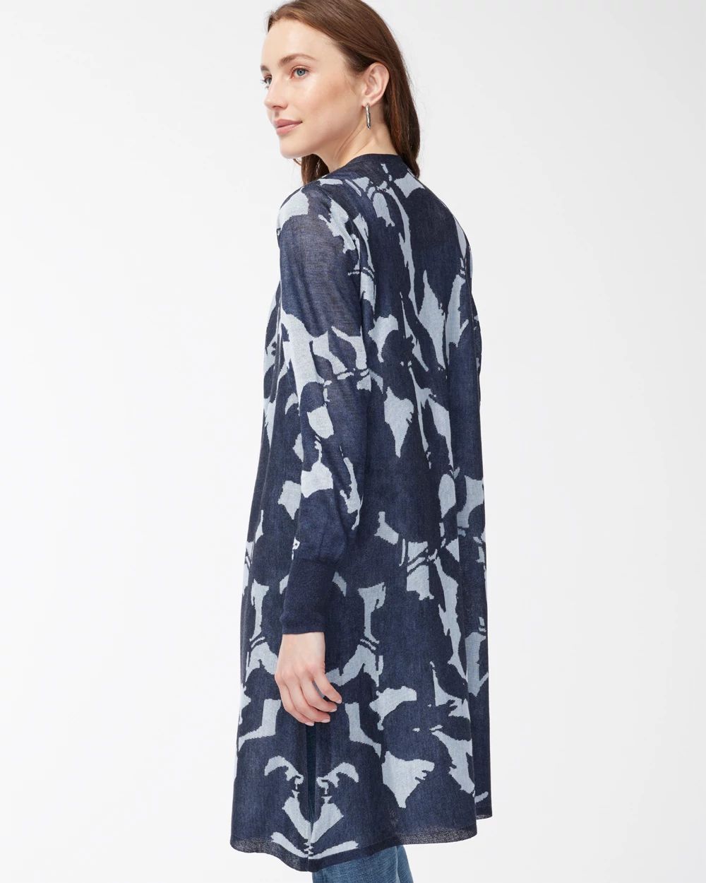 Jacquard Floral Cardigan