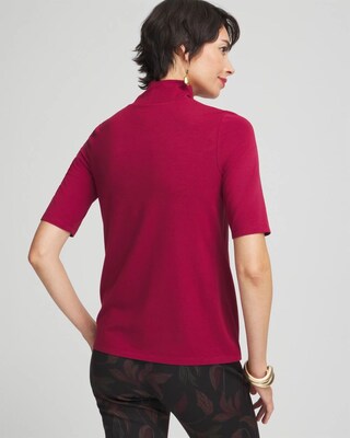 Touch of Cool™ Mock Neck Short Sleeve Tee click to view larger image.