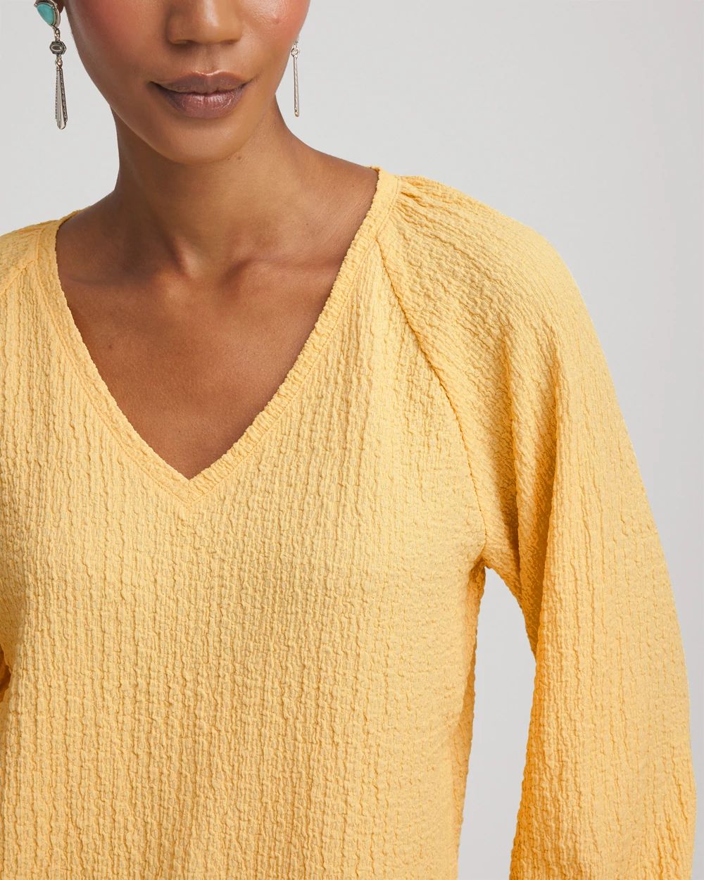 Textured Raglan Top