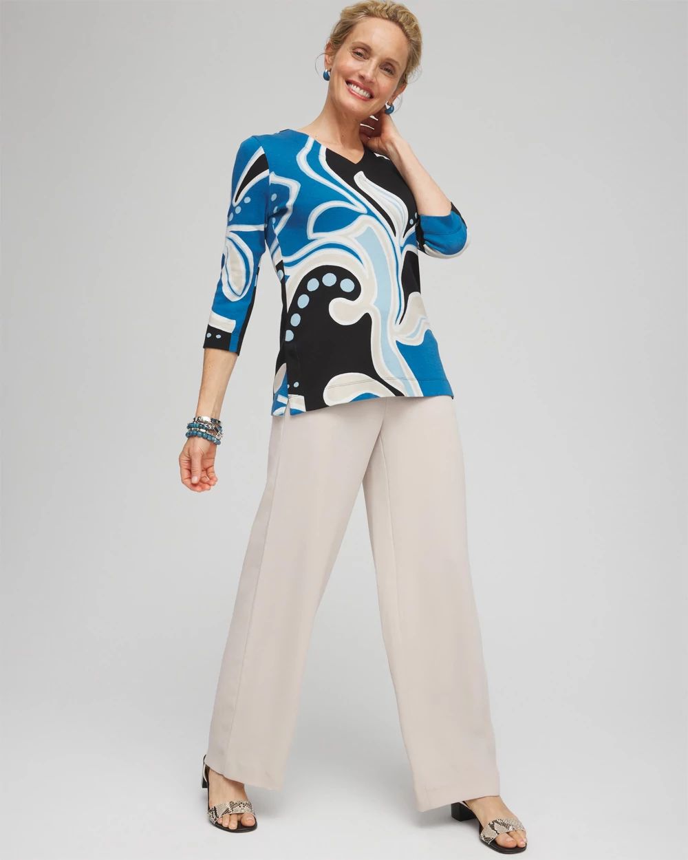 Swirl V-neck Tunic