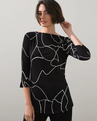 Travelers Classic Abstract Print Tunic