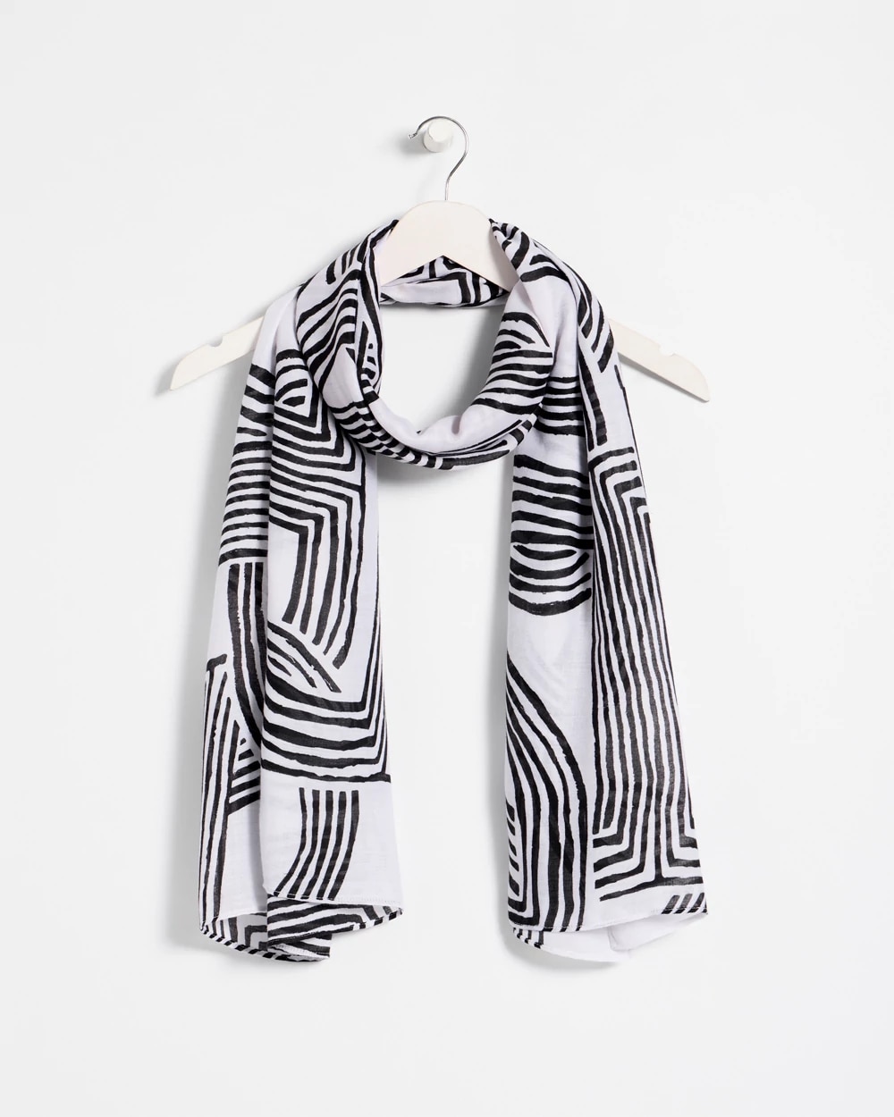 Geo Printed Oblong Scarf