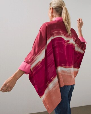 Ombre Woven Poncho