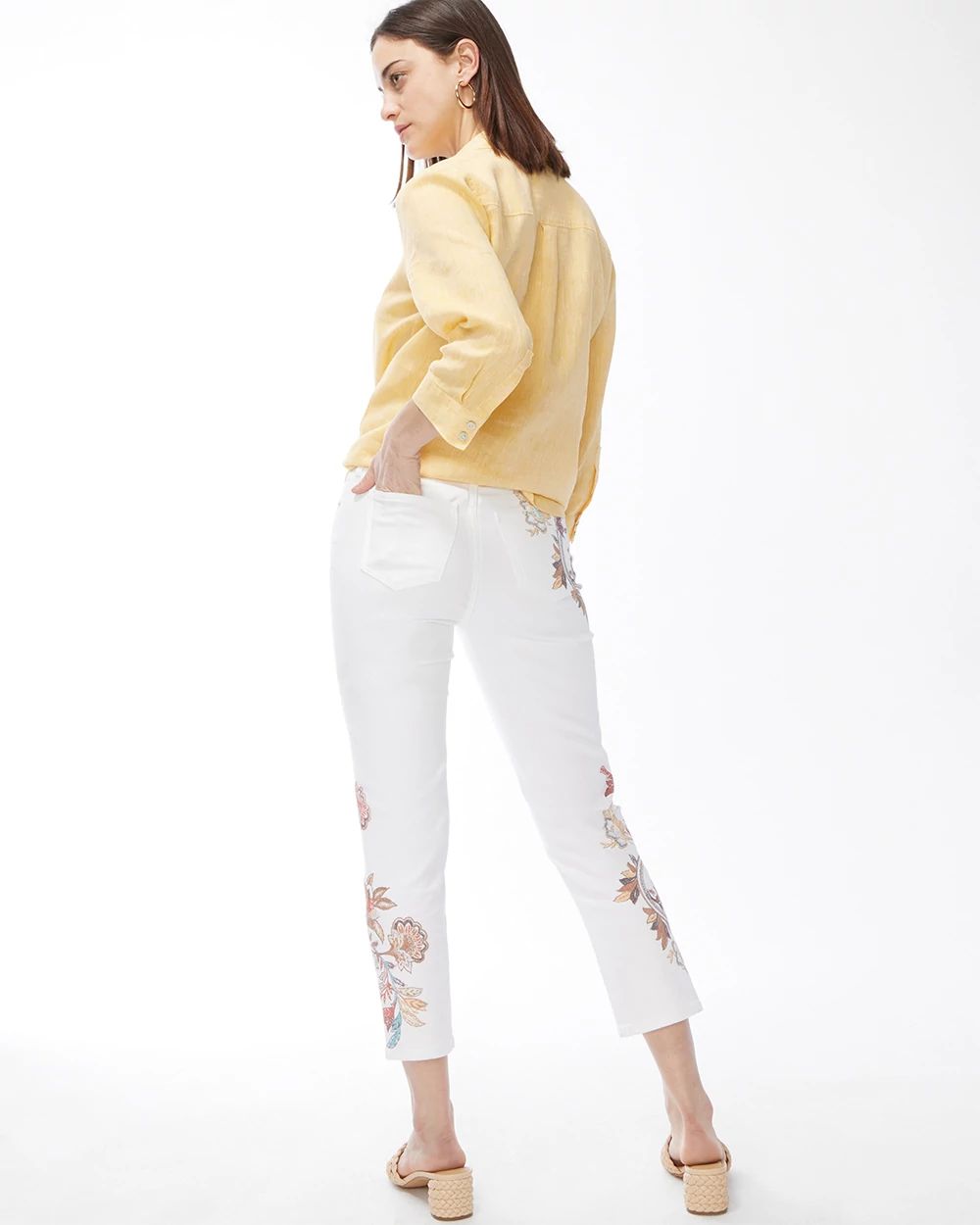 Girlfriend Floral Paisley Crops