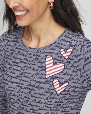 Jacquard Love Letter Layering Tee click to view larger image.
