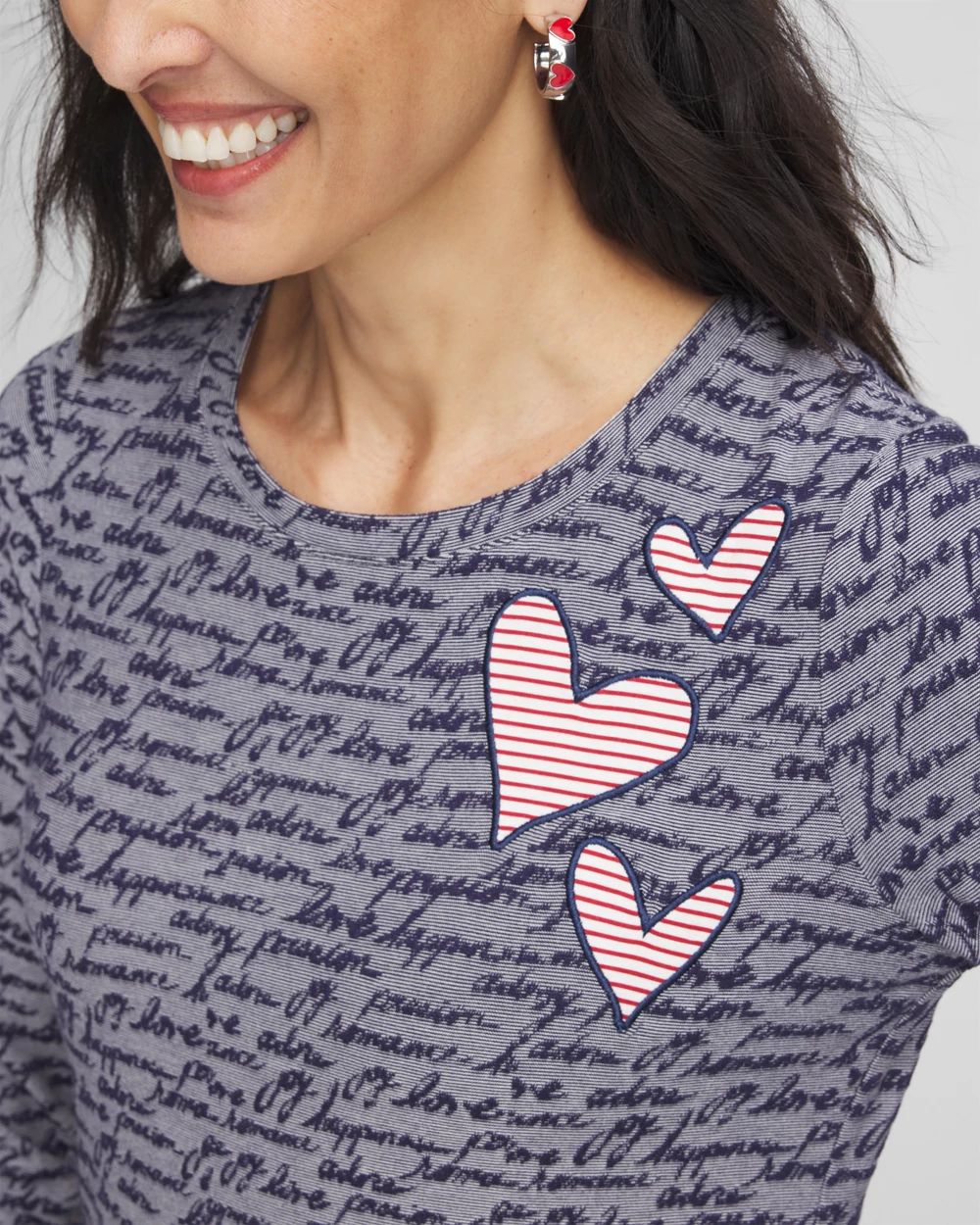 Jacquard Love Letter Layering Tee