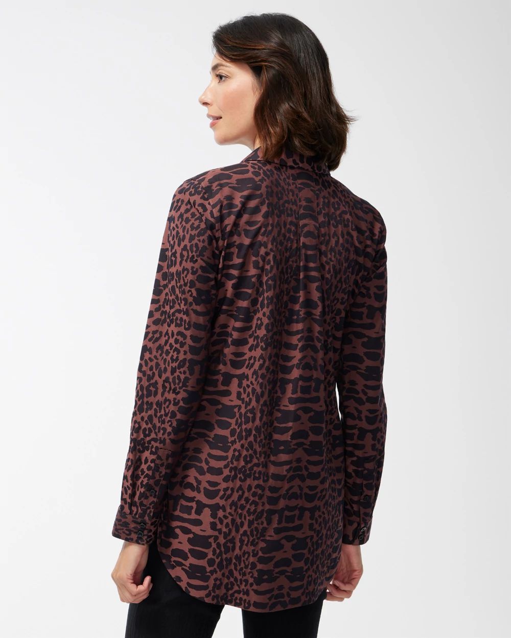No Iron Stretch Animal Print Tunic