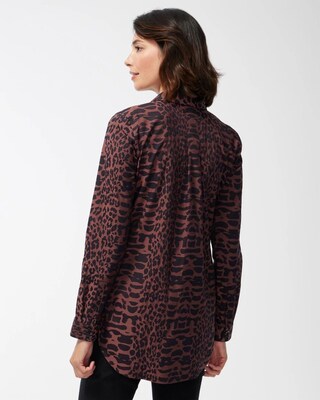 No Iron Stretch Animal Print Tunic