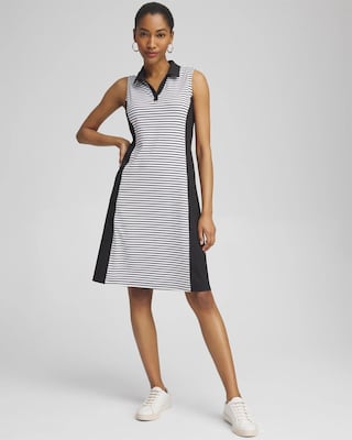 Zenergy® UPF Knit Block Stripe Dress