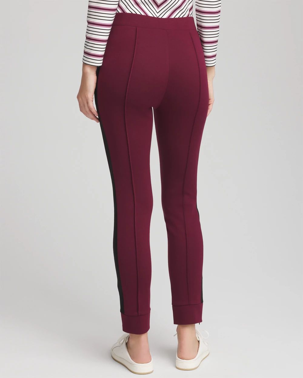 Zenergy® Double-Knit Colorblock Ankle Pants click to view larger image.