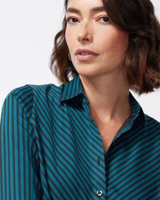No Iron Stretch Imperial Stripe Shirt