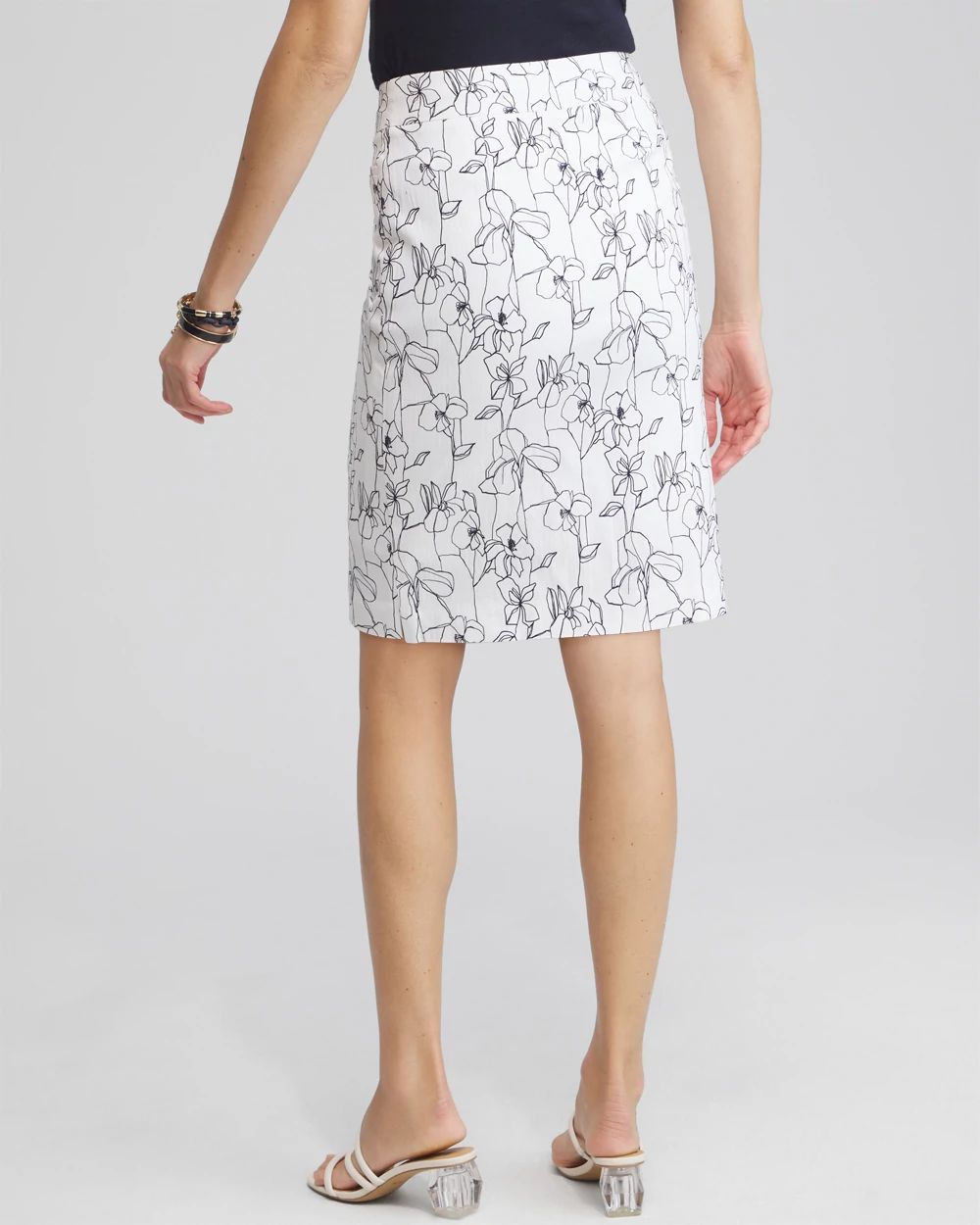 Brigitte Pull-On Floral Skort