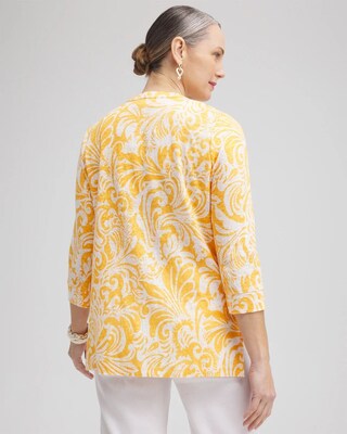 Linen Paisley Embellished Tunic