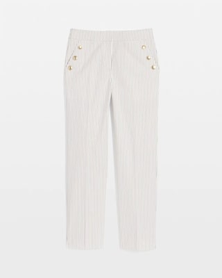 Emme Striped Sailor Straight Crops click to view larger image.