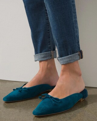 Suede Ballet Slides
