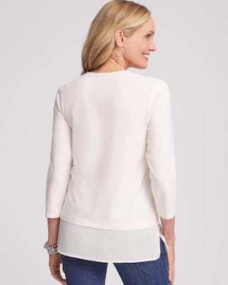 Caviar Satin Mix Tunic click to view larger image.