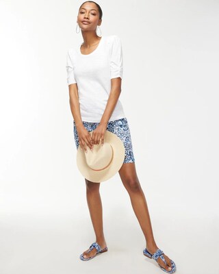 Linen Tiered A-Line Tee