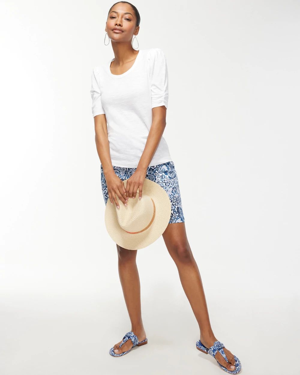 Linen Tiered A-Line Tee
