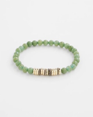 Olive Jade Hero Stretch Bracelet