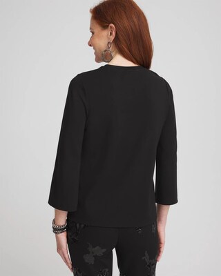 Embellished Ponte Top click to view larger image.