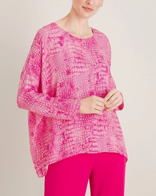 Black Label Silk-Blend Anyway Top