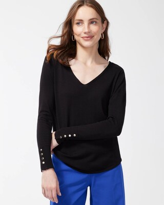 V-Neck Pullover Sweater