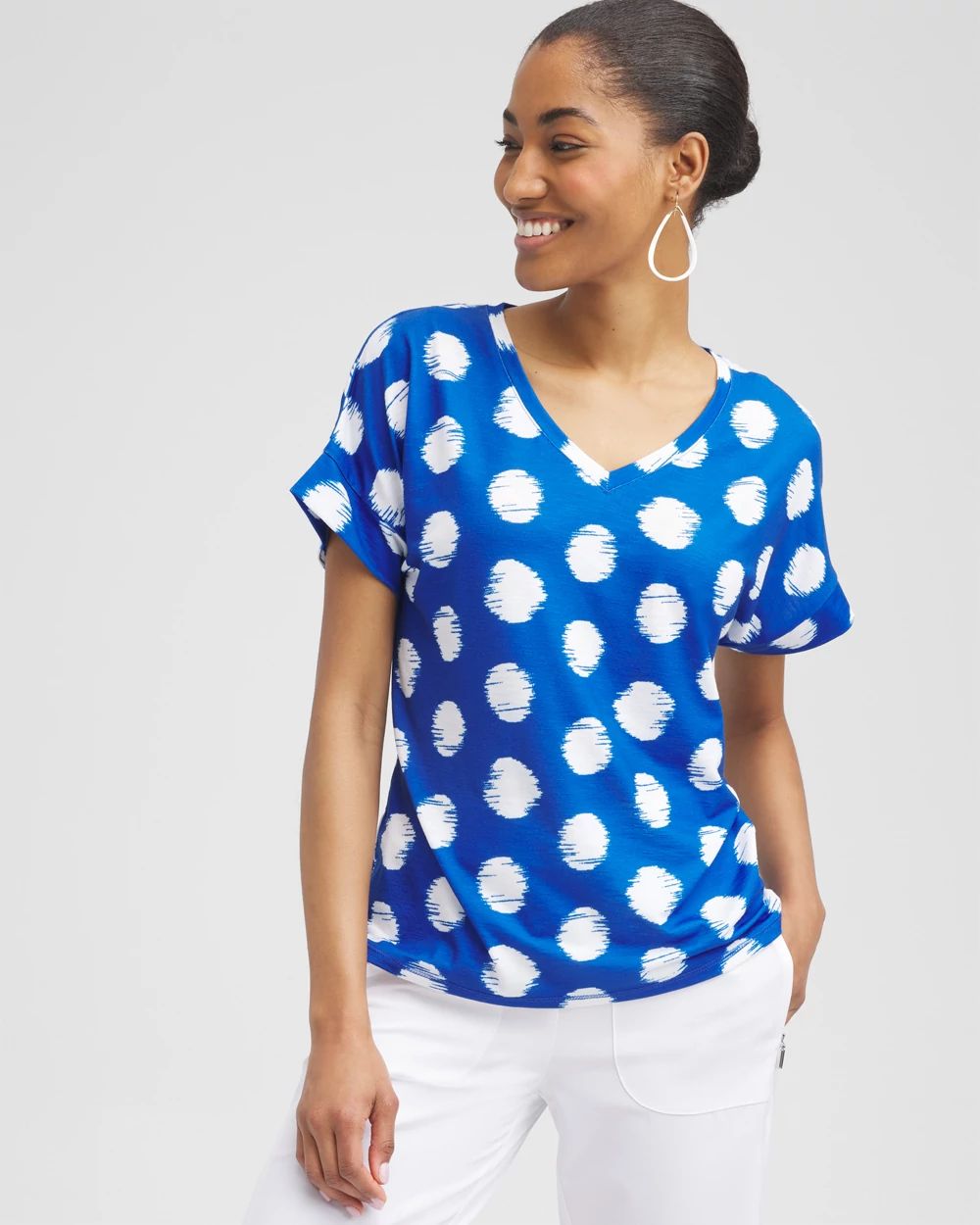 Zenergy® Dots Drop Shoulder Tee