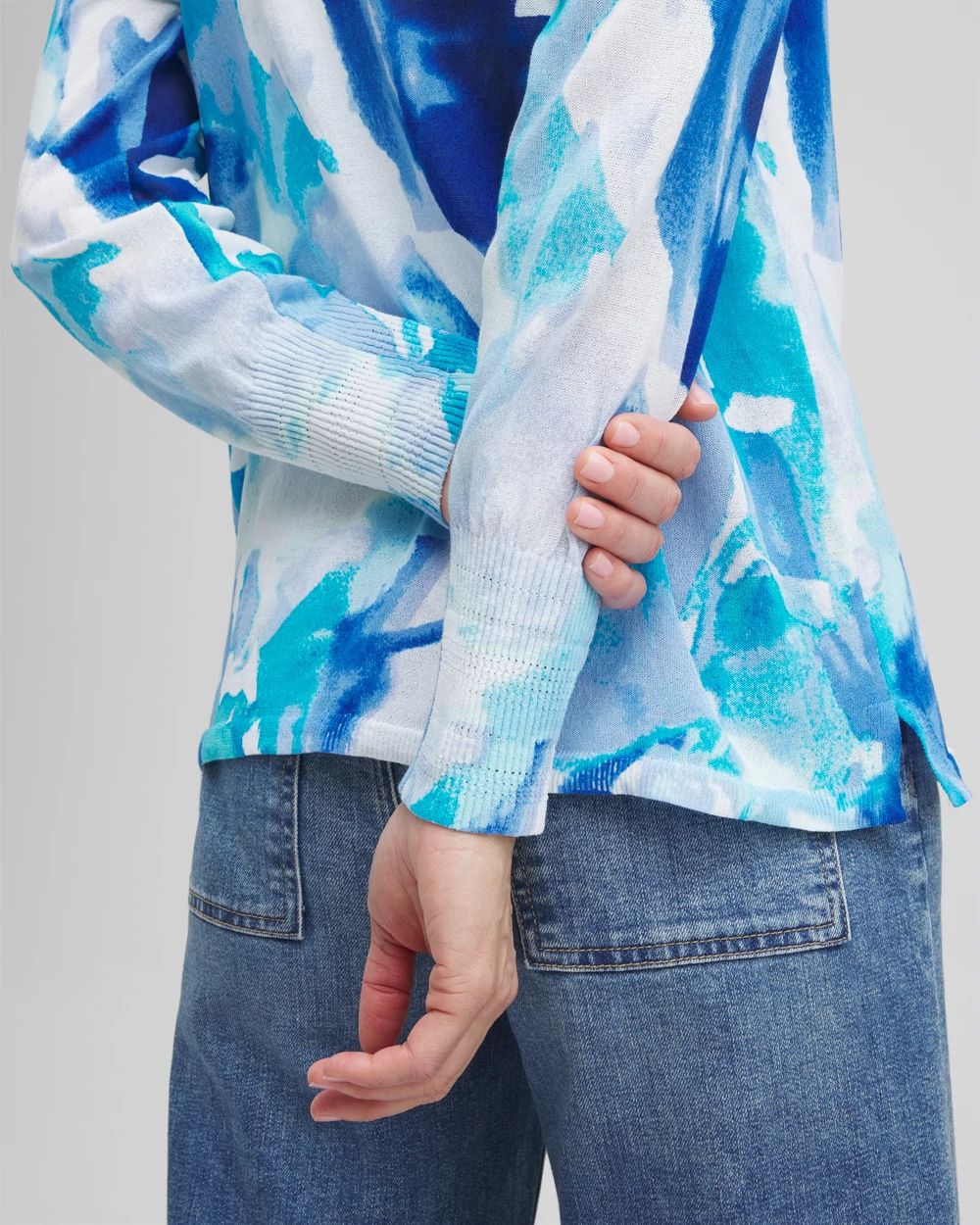 Summer Romance Watercolor Topper Cardigan