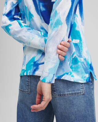 Summer Romance Watercolor Topper Cardigan