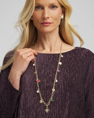 Adjustable Charm Necklace click to view larger image.