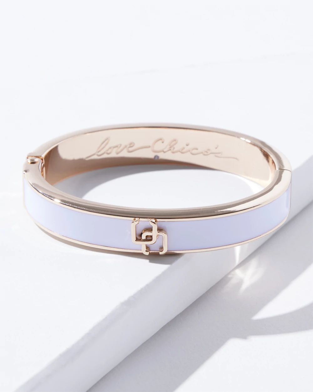 White Enamel Bracelet