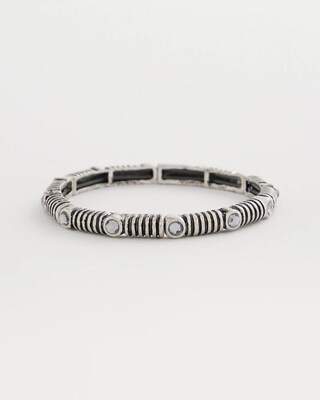 Silvertone Stretch Bracelet