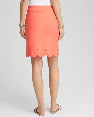 Brigitte™ Eyelet Scalloped Hem Skort click to view larger image.