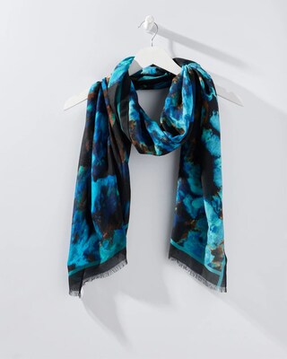 Abstract Print Oblong Scarf