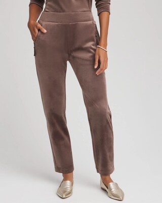 Zenergy® Velour Tapered Ankle Pants