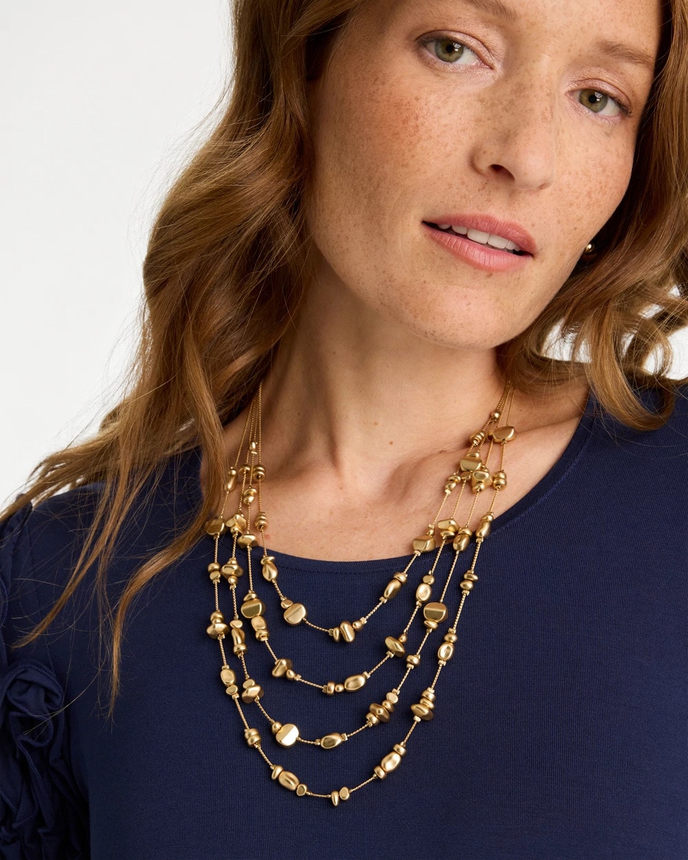 Golden Nugget Illusion Necklace