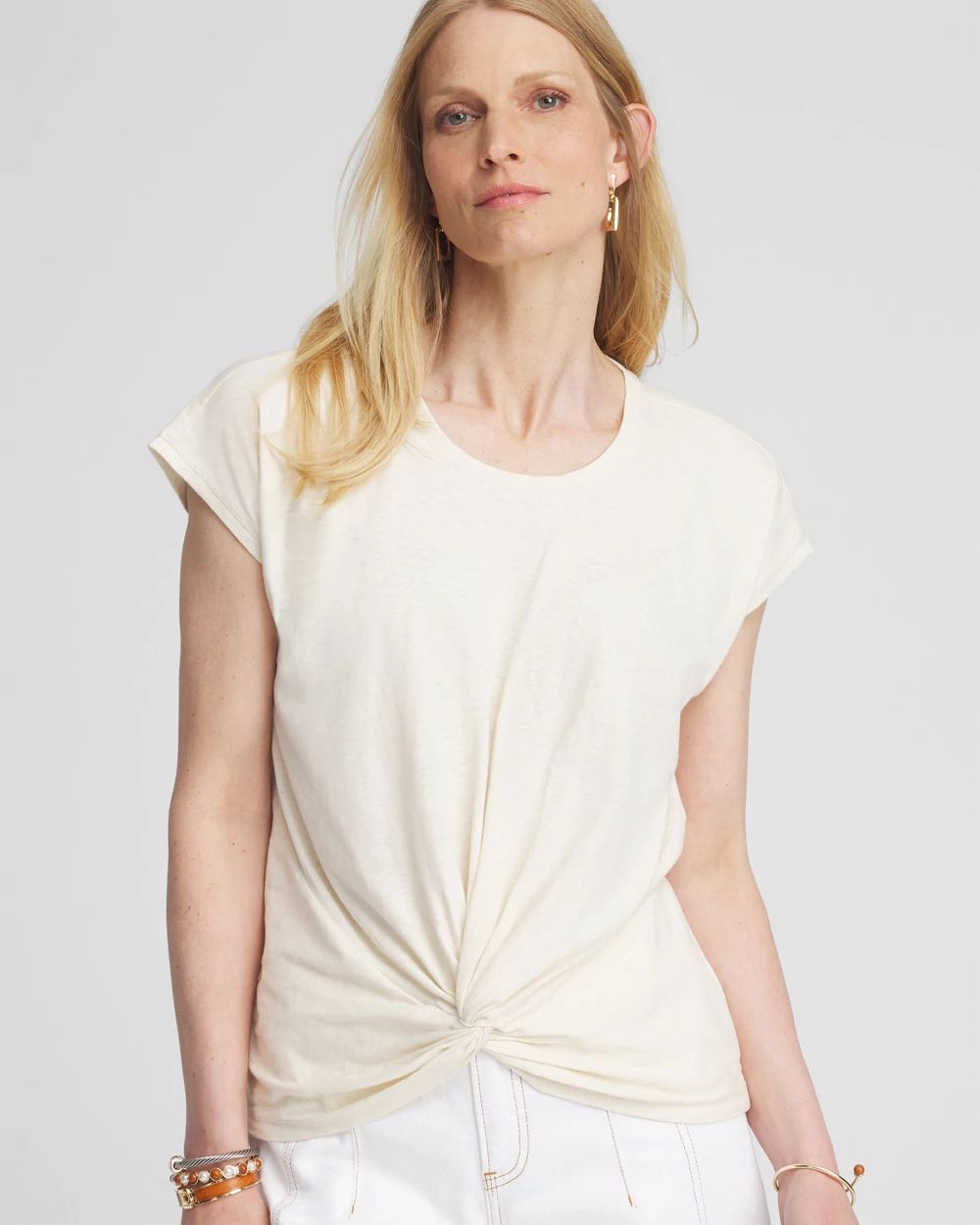 Inverted Knot Front Tee