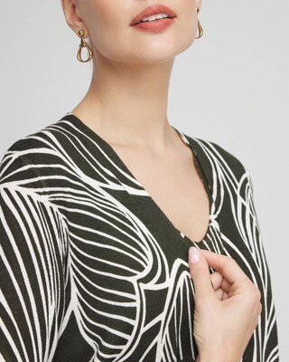 Leaf Long Sleeve Cardigan