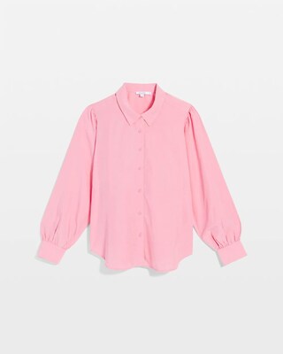 Tencel Blend Dolman-Sleeved Blouse click to view larger image.