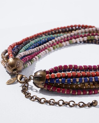 Beaded Multistrand Necklace