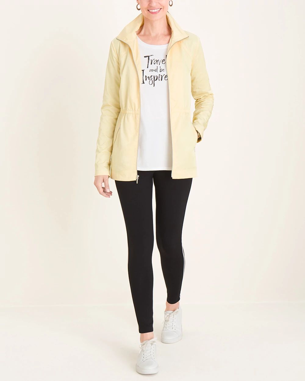 Zenergy So Slimming Side-Striped Ankle Leggings