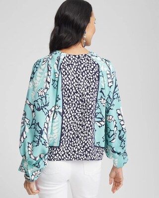 Pintuck Raglan Sleeve Blouse click to view larger image.