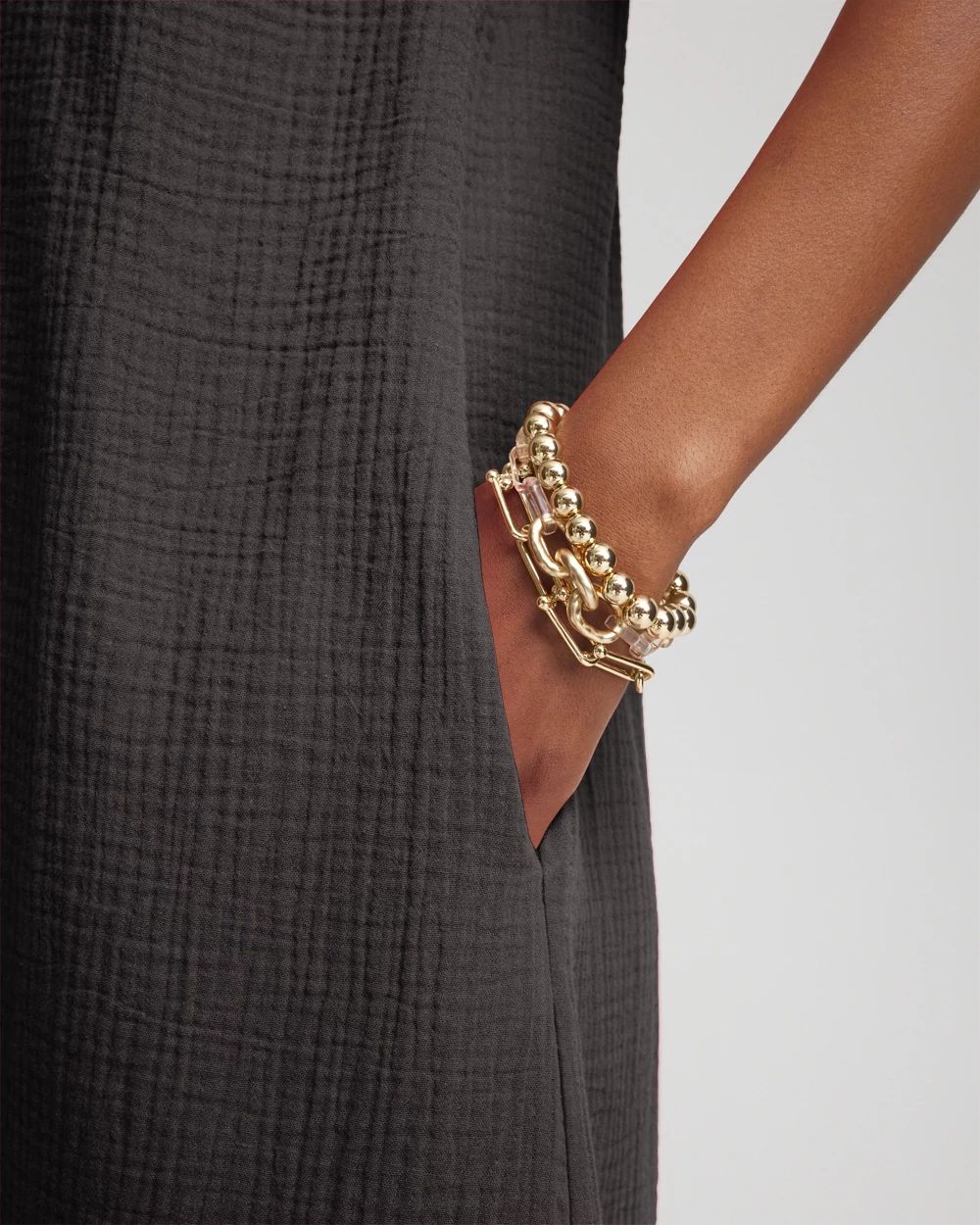 Gauze Shirt Dress